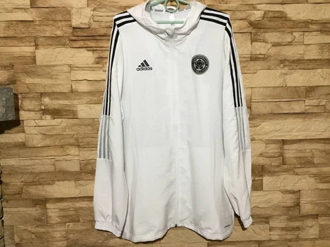 LEICESTER CITY 2021 2022 FOOTBALL SOCCER TRAINING TRACK TOP JACKET ADIDAS Sz L Cover