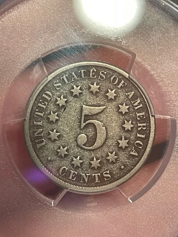 1871 Shield Nickel 5 Cent Piece- PCGS Certified Proof Example- 960+ Struck Cover