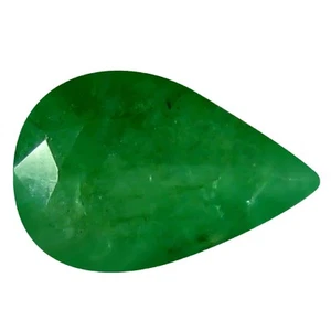 Piedra preciosa esmeralda verde (sin calefacción) corte pera llamativa de 0,30 quilates (6 x 4 mm) - Imagen 1 de 1
