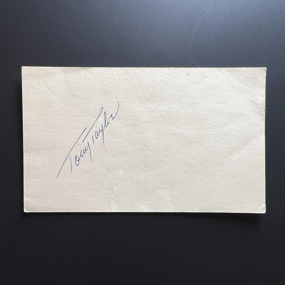 Tony Taylor Signed Index Card Philadelphia Phillies - Image 1 of 1