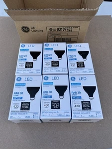 💡 GE LED7DP203B927/35  PAR20 Flood LED  Bulb 430 lumens/120VA/7W/.077A(1DB1UP) - Picture 1 of 6