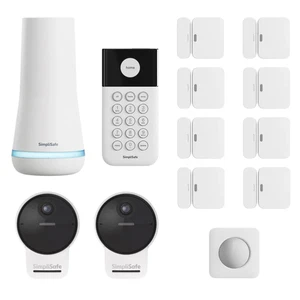 (BRAND NEW) 13-Piece SimpliSafe Security System with 2 Outdoor Camera Series 2 - Picture 1 of 14