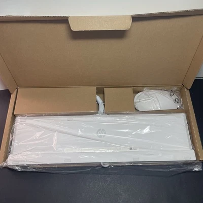 HP 310 White Wired Keyboard and Mouse Combo New - Image 1 of 4