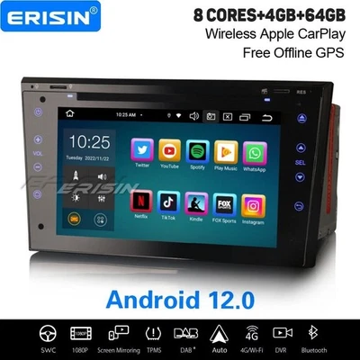 8-Kern Android 12 64GB Autoradio Opel Corsa C/D Astra H Zafira Meriva DAB+ Navi - Bild 1 von 4