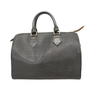 Louis Vuitton Handtasche Schwarz Epi Speedy 25 M43012 Noir Canvas Leder Gebraucht - Bild 1 von 10