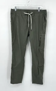 VUORI pants ripstop army green hiking granola outdoor elastic waist pockets L - Picture 1 of 9