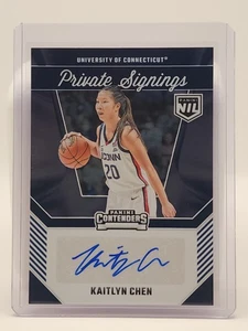 2024-25 Panini UConn NIL Kaitlyn Chen Rookie Auto Private Signings #KC - Picture 1 of 2