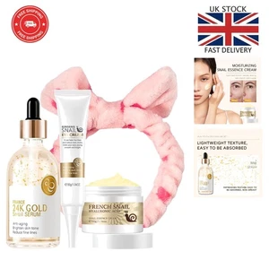 24K Gold Snail Anti-Aging Skincare Set - Youthful Radiance for All Skin Types - Picture 1 of 9