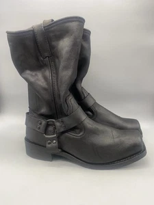 Masterson Stiefel 11.5D schwarz Leder Motorrad Gurt ölbeständig RB2502 - Bild 1 von 22