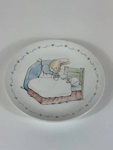 Vintage Peter Rabbit Beatrix Potter Collector Plate Wedgewood 8” - Foto 1 di 3
