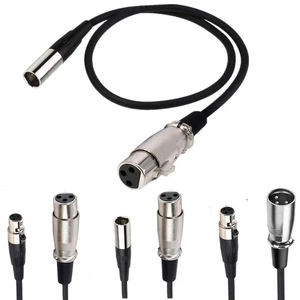 Mini XLR auf XLR Lavalier Mikrofon Mikrokabel Buchse auf Stecker 3-Pin Audiokabel - Bild 1 von 9