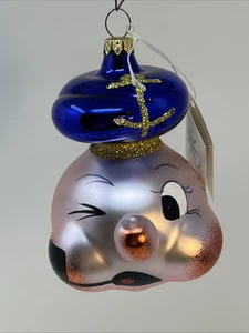 Christopher Radko Popeye adorno vidrio Italia cabeza pintada a mano con etiqueta - Imagen 1 de 13