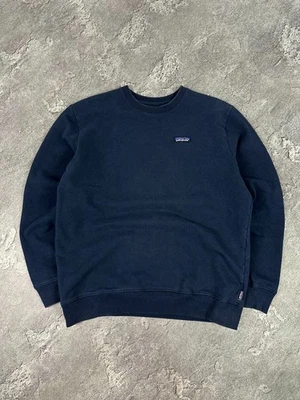 Sudadera básica vintage Patagonia exterior talla M azul en blanco reciclada  Foto 1 de 4