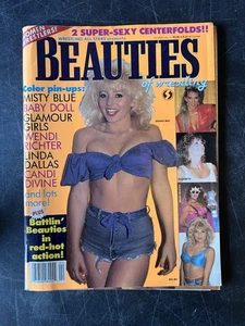 BEAUTIES of Wrestling #4 1988 Magazine Posters Brandi Mae Malibu Medusa Miceli - Foto 1 di 21