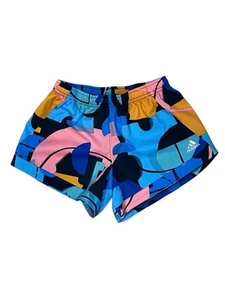 adidas Mid Rise Pull-On Short, Girl's Size M (10/12), Black Multi Colored-Summer - Picture 1 of 10