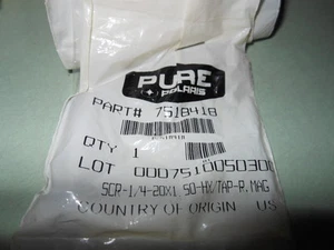 NOS OEM Polaris Screw 1/4-20X1.50-HX/HX/TAP-R,MAG # 7518418 - Picture 1 of 1