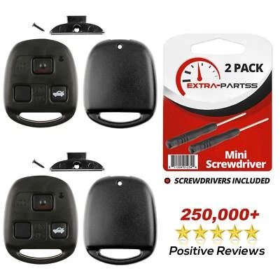 2 For 1997 1998 1999 2000 Lexus LS400 Remote Key Fob Uncut Blade Shell Case Foto 1 de 4