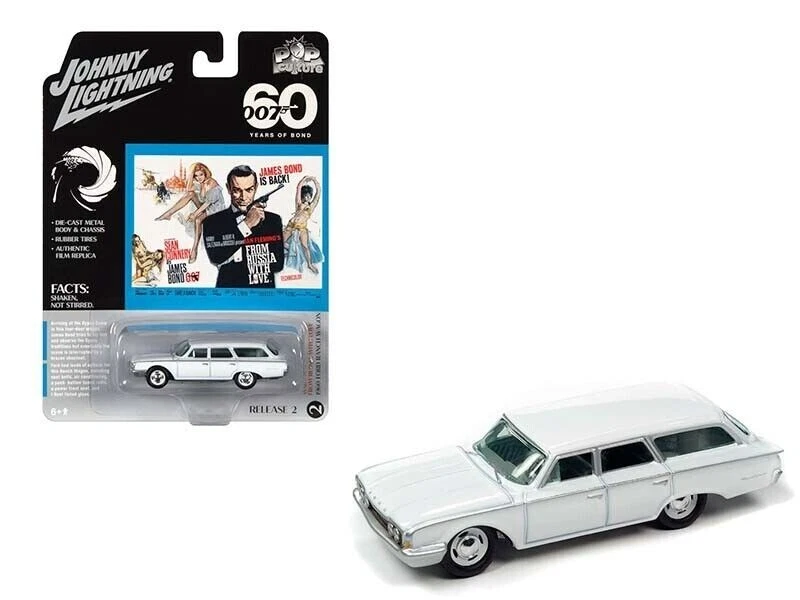 1960 FORD RANCH УНИВЕРСАЛ БЕЛЫЙ 007 ДЖЕЙМС БОНД 1/64 ДЖОННИ LIGHTNING JLSP258 - Изображение 1 из 1