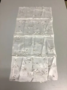 Tela Kimono Japonés Vintage Tela Boro Poliéster Blanco Suciedad 29.1x13.7 pulgadas - Imagen 1 de 20