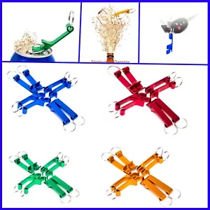 8 Aluminum Beer Bottle Can Soda Opener & Keychain Multicolor Lightweight - Picture 1 of 41