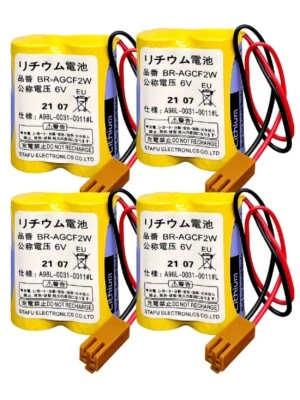 4pcs BR-AGCF2W 6V for Panasonic Battery for Fanuc A98L-0031-0011#L PLC Battery - Image 1 of 4