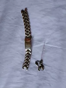 Tag Heuer Sel Mid Uniisex Watch Band Bracelet Link Buckle Gold Plated. - Picture 1 of 3