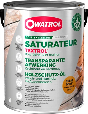 OWATROL Holzöl Holzschutzlasur Außen Pflegeöl TEXTROL Hell 5L - Bild 1 von 4