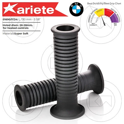 COPPIA MANOPOLE ARIETE 01690F24 PER COMANDI RISCALDATI BMW R 80 R80 ANNO 1983 — 第 1/3 张图片