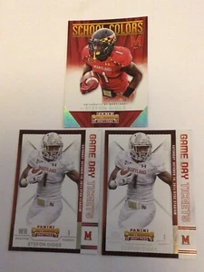 (3) 2015 Contenders - Stefon Diggs Rookies - Game Day Tickets + Old SchoolColors - Picture 1 of 2