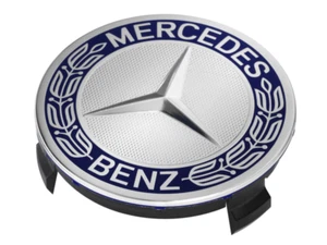 Original Mercedes-Radnabenabdeckung, Stern mit Lorbeerkranz, klassisches Design - Bild 1 von 3