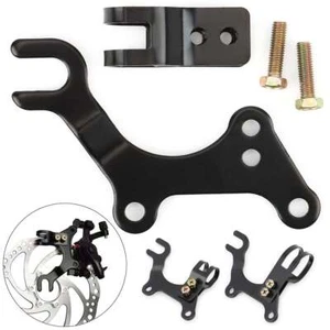 Kit supporto conversione telaio mountain bike adattatore staffa freno a disco bici - Foto 1 di 14