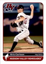 2012 Hudson Valley Renegades Grandstand 4 Kris Carlson Wenatchee Washington Card