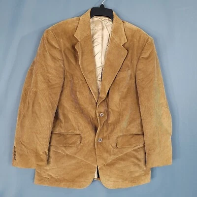 Lands' End Men's 2 Button Corduroy Sport Coat Jacket Brown Size 39R - Image 1 of 4