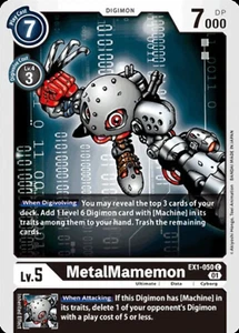 MetalMamemon - Common - EX1-050 C Digimon TCG Card - Black - Picture 1 of 1