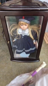 VTG Collectible Memories Wendy Porcelain Sailor Girl Doll NOS Hand Crafted 16" - Picture 1 of 1