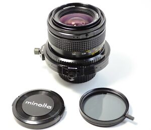Minolta MD SHIFT CA 35mm 1:2.8 f2.8 Lens VFC Barrel Paint has Cosmetic Blemish
