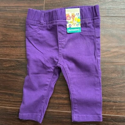 Garanimals Bebé Niñas Pull On Púrpura Leggings Talla 3-6 Meses Nuevo Con Etiquetas Foto 1 de 3