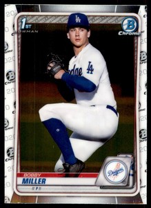 2020 Bowman Draft Chrome Bobby Miller Los Angeles Dodgers #BD-38