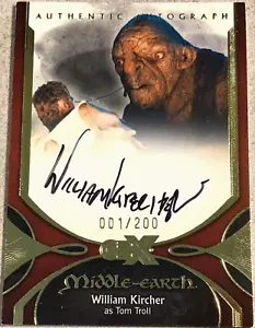 CZX Middle Earth Autograph William Kircher Card 1/200 - Picture 1 of 1