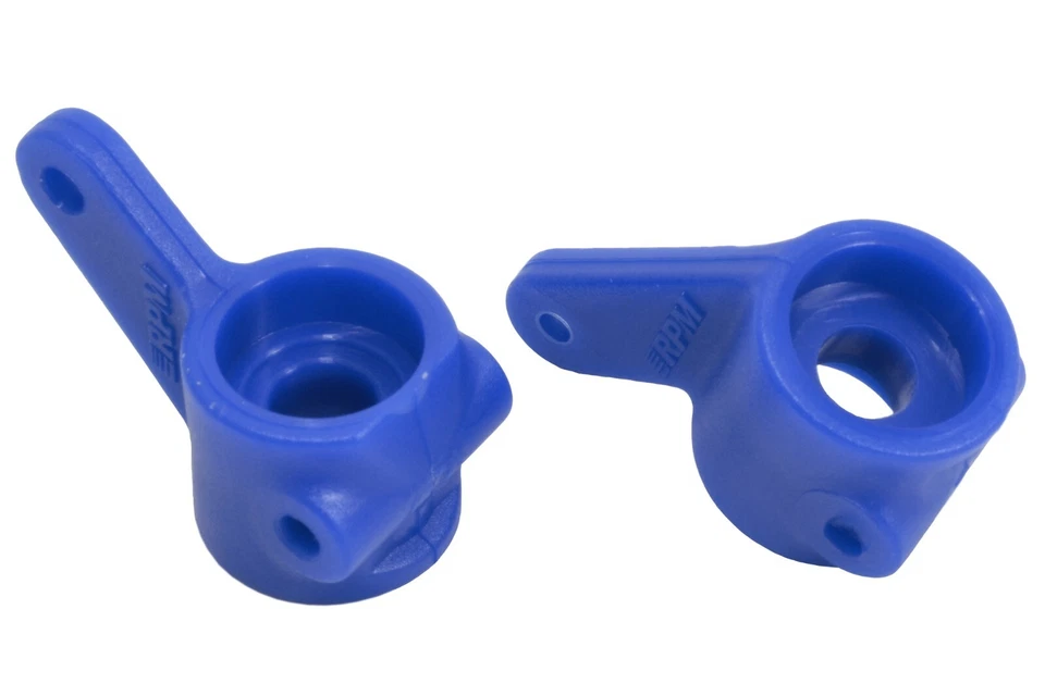 RPM 80375 FRONT BLUE Axle Bearing Carriers Traxxas Stampede Slash Rustler Bandit - Image 1 of 1