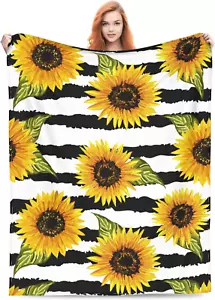 Sunflower Blanket Gifts for Adult Women & Girls Bed for Living Room Bedding Couc - Picture 1 of 5
