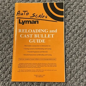 Lyman® Reloading and Cast Bullet Users Guide 1997 - Picture 1 of 9