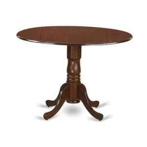 3-Piece Mahogany Finish Solid Wood Top Dining Room Set with Dropleaf (Seats-4) - Picture 1 of 4