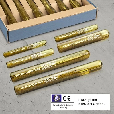 Verbundankerpatrone M8 - M24 Mörtelpatrone Verbundanker ETA Zulassung Qualität ! - Bild 1 von 4