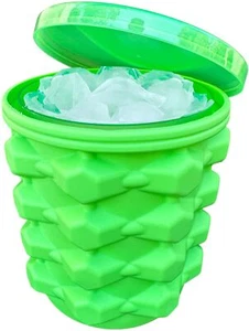 Silicone Ice Cube Maker Ice Tray Bucket for Drinks Cocktail Wine Beer - Picture 1 of 8