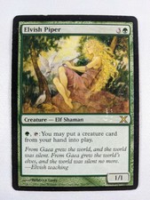 Elvish Piper HP Heavily Played MTG Magic the Gathering 10th Edition Actual Pics
