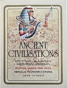 MINT - ANCIENT CIVILISATIONS THEMED PERELLON PLAYING CARDS - HERACLIO FOURNIER