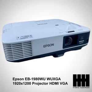 Epson EB-1980WU WUXGA 1920x1200 Projector HDMI VGA 4400 Lumens - Picture 1 of 2
