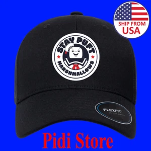 Stay Puft Marshmallows Black Hat Baseball Cap Size S/M - L/XL - Picture 1 of 3