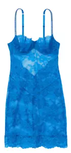 $90 VICTORIA'S SECRET SHINE STRAP WICKED UNLINED PUSH UP LACE DRESS SLIP GOWN XL - Picture 1 of 3